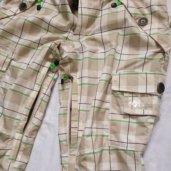 Sessions Terrain Women Snowboard Ski Pants Nylon Zipper Pockets Med Slopes - Picture 3 of 10